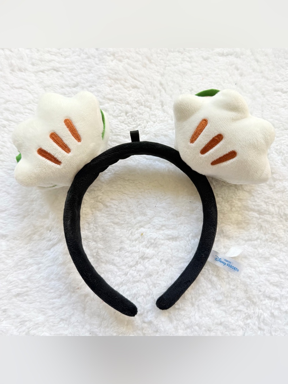 Tokyo Disney Resort Mickey Mouse Glove Shaped Pao Headband Bun Ears